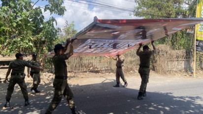 Geger Bendera PDIP dan Baliho Ganjar-Mahfud Dicopot saat Jokowi Kunker ke Bali, Pj Gubernur: Cuma Digeser