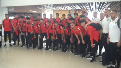 Jelang Piala Dunia di Surabaya, Timnas Maroko U-17 Tiba di Bandara Juanda