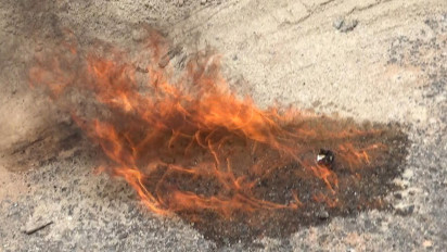 Air Sumur di Tanjungpinang Bisa Terbakar, Diduga Tercemar Minyak