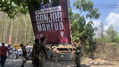 Baliho Ganjar Pranowo-Mahfud MD Dicopot Satpol PP Satu Jam Sebelum Jokowi Tiba, Pj Gubernur Bali: Agar Estetika Terjaga