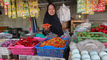 Pedagang di Pasar Larangan Heran, Stok Cabai di Sidoarjo Melimpah namun Harganya Mahal