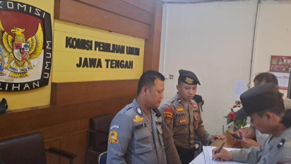 Kantor KPU dan Bawaslu di Jawa Tengah Dijaga Ketat oleh Satgas Preventif