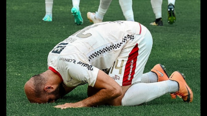 Sujud Syukur Mohamed Rashid Usai Bawa Bali United Taklukan PSS Sleman