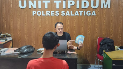 Polisi Tangkap Pria Pengedar Uang Palsu yang Beroperasi di Wilayah Salatiga
