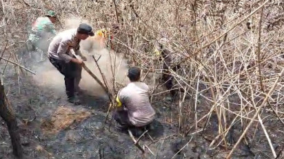 Petugas Kembali Temukan Titik Api di Gunung Merbabu