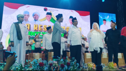 Doa Bersama Keselamatan Bangsa di Gresik Dihadiri Puan dan Mahfud, Ganjar Berhalangan Hadir