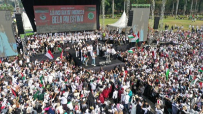 Hadiri Aksi Bela Palestina di Monas, Anies Baswedan: Kita Menolak Menjadi Penonton Tragedi Ini!