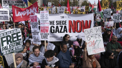 Ribuan Demonstran di Washington: Hentikan Pemboman di Gaza!