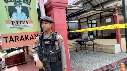 Pria Tak Dikenal Menyerang Mako Polres Tarakan, Berteriak-teriak Sambil Bawa Besi Tajam