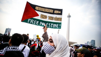 Trafalgar Square London Kembali Dipenuhi Massa Aksi Dukung Palestina: Gencatan Senjata Sekarang