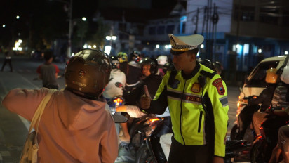 Puluhan Motor Berknalpot Brong Terjaring Razia Polisi di Kebumen