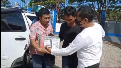 Jemput Paket Ganja 2 Kg, Dua Pemuda di Baubau Ditangkap Petugas BNN