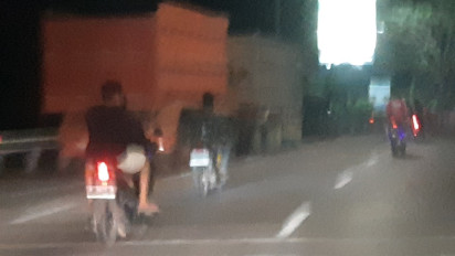 Tak Ada Petugas, Aksi Balap Liar Marak di Jalur Pantura Gending-Probolinggo