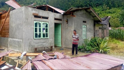 Puting Beliung Hantam 5 Rumah Warga di Taput, Satu Rusak Berat