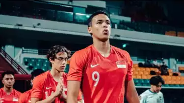 Penyerang Timnas Singapura, Ilhan Fandi Ahmad.
