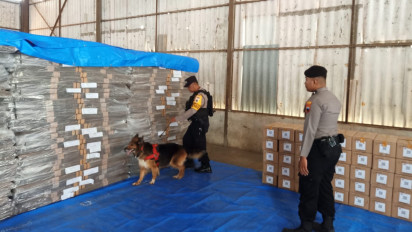 Jelang Pemilu 2024, Polres Kudus Sterilisasi Gudang Logistik KPU