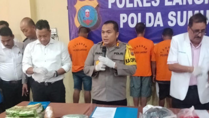Sebanyak 6 Kg Lebih Sabu dan 1,3 Kg Ganja Diamankan Polisi di Langkat