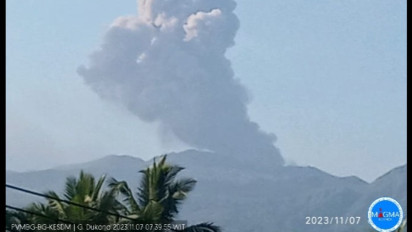 Gunung Dukono Halmahera Utara Kembali Erupsi