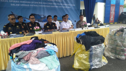 Polda Sumut Ungkap Penyeludupan Pakaian Bekas Asal Malaysia