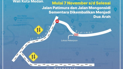 Informasi! Jalan Mongonsidi dan Jalan Pattimura Kota Medan Kembali Diberlakukan 2 Arah