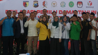 Forkopimda Bojonegoro Deklarasi Pemilu Damai dan Rakor Lintas Sektoral