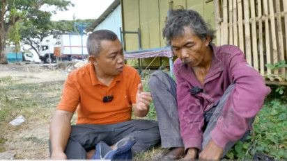 Akhirnya Enuh Nugraha Lulusan ITB yang Hidup Menggelandang Ditemukan YouTuber di Rembang