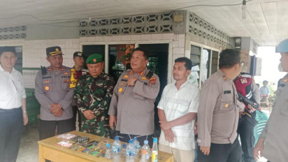 Polisi dan TNI Gerebek Lokasi Peredaran Narkoba  di Desa Sibuhuan Julu Padang Lawas