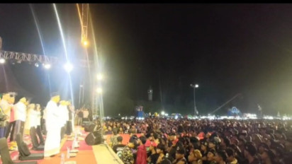 Ribuan Jamaah Mafia Sholawat Gelar Doa Bersama Doakan Ganjar-Mahfud Menang Pada Pilpres 2024 Mendatang