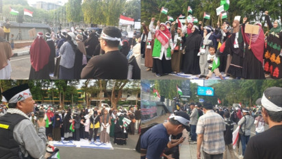 Injak Bendera Zionis, Poros Al Quds Hadirkan  Rohaniawan Kristen dan Akademisi, Kecam Israel Bela Palestina