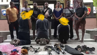 Tiga Orang Warga di Amunaban Selatan Kedapatan Miliki Senpi Rakitan Ilegal