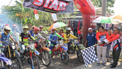 Jaga Situasi Kondusif Jelang Pemilu, Polres Demak Gelar Trabas Kamtibmas Bersama Ribuan Offroader