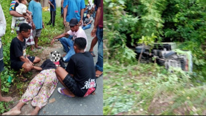 Truk Bermuatan Wisatawan Lokal Terjun Kejurang, Empat Orang Meninggal Dunia