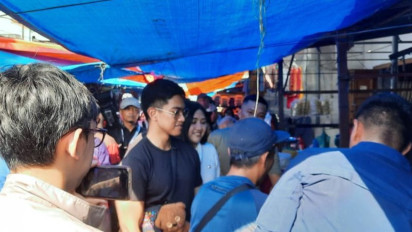 Kaesang Pangarep Blusukan di Kota Medan, Bertemu Pedagang dan Relawan