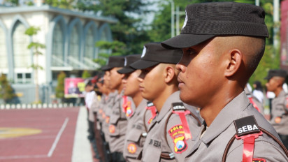 Puluhan Siswa Pendidikan Pembentukan Bintara Diterjunkan ke Polres Gresik, Ada Apa?