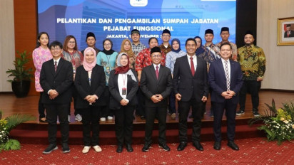 Lantik 16 Pejabat Fungsional, Sekjen Kemnaker: Pejabat Fungsional Harus Cerminkan Kompetensi dan Integritas