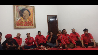 DPC PDIP Surabaya Gelar Nobar Pengundian Nomor Urut Capres Cawapres