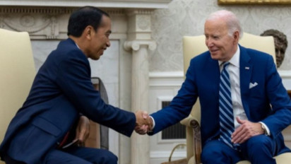Temui Joe Biden di Gedung Putih Presiden Jokowi Minta Akhiri Perang di Gaza
