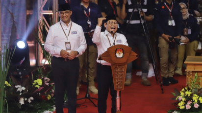 Pasangan AMIN Dapat Nomer Urut Satu, Cak Imin: Tanda-Tanda Menang Juara Satu