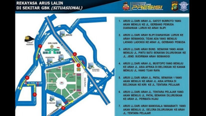 Catat! Ini Rekayasa Lalu Lintas di Sekitar Gelora Bung Karno Saat Konser Coldplay Hari Ini