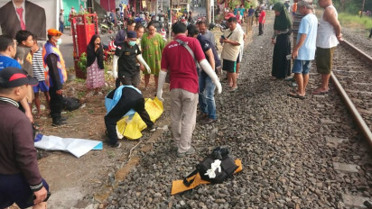 Perempuan Tanpa Identitas di Tulungagung Tewas Mengenaskan Tertabrak Kereta Api Gajayana