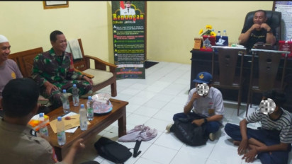 Nyaris Diamuk Pelajar di Makassar, Dua Pelajar Asal Gowa Diamankan Aparat Tni-Polri