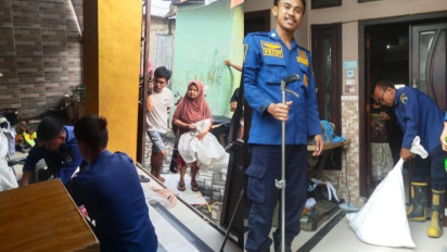 Kaget Mesin Jahitnya Dililit Ular Piton, Ibu Penjahit di Gresik Lari Keluar Rumah Sambil Menjerit Ketakutan
