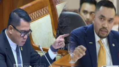 Memanas! 2 Politikus Berdebat soal Isu Netralitas Polri, Arteria Dahlan Tunjuk-tunjuk Sahroni