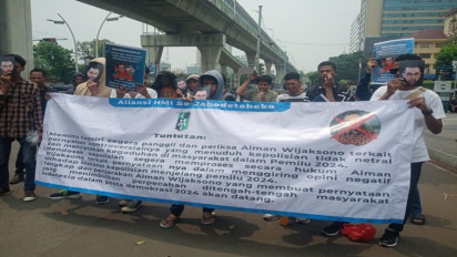 Tuding Oknum Polri Tak Netral, Aliansi HMI se-Jabodetabek Desak Aiman Witjaksono Diperiksa