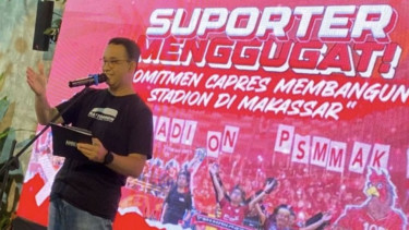 Anies Baswedan Janji Bangun Stadion di Makassar, Kapasitas 40 Ribu Penonton
