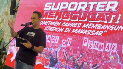 Anies Baswedan Janji Bangun Stadion di Makassar, Kapasitas 40 Ribu Penonton