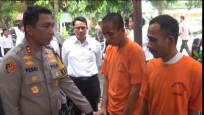 Handphone Pelaku Jatuh di TKP, Dua Orang Curanmor di Bangkalan Tertangkap Polisi