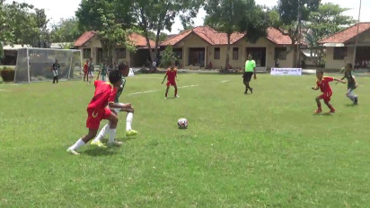 Ratusan Anak dari Belasan SSB di Jateng Ikuti Turnamen Sepak Bola antar SSB di Pati
