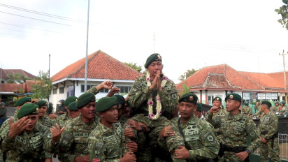 Pisah Sambut Mayor Syahrul Ramadhan Jabat Danyon 412 Purworejo Gantikan Letkol Budi Sanjaya Galih