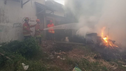 Bakar Sampah Lalu Ditinggal Pergi, Rumah Warga di Nganjuk Nyaris Terbakar